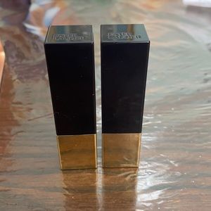 Estée Lauder pure color envy lipsticks. 130 Intense Nude and 450 Insolent Plum